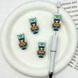 cute 3D soldier shape silicone focal beads for DIY pens and patriotic handmade crafts