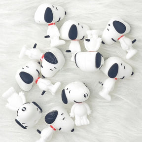 3d cute cartoon dog silicone focal beads for pens, standard 2mm bore diy craft supplies