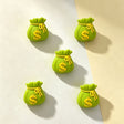 3d green money bag silicone focal beads for pens, standard 2mm bore diy craft supplies