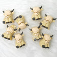 3d high land cow light brown color Silicone Focal Beads Wholesale, animal  Focal Beads