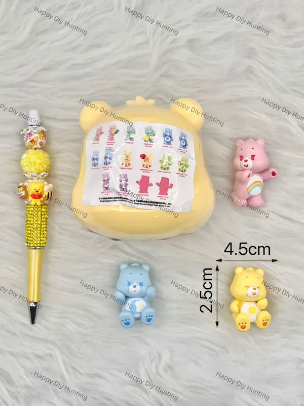 Wholesale Cute Pastel Bear Mini Ornaments for Beadable Pen DIY Decoration