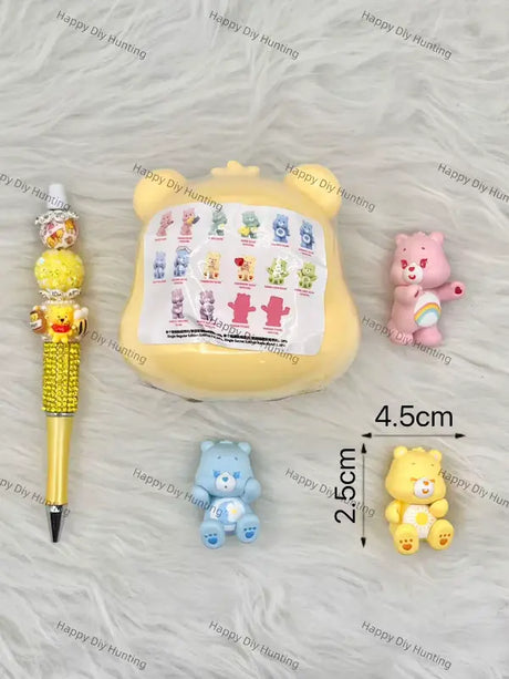 Wholesale Cute Pastel Bear Mini Ornaments for Beadable Pen DIY Decoration