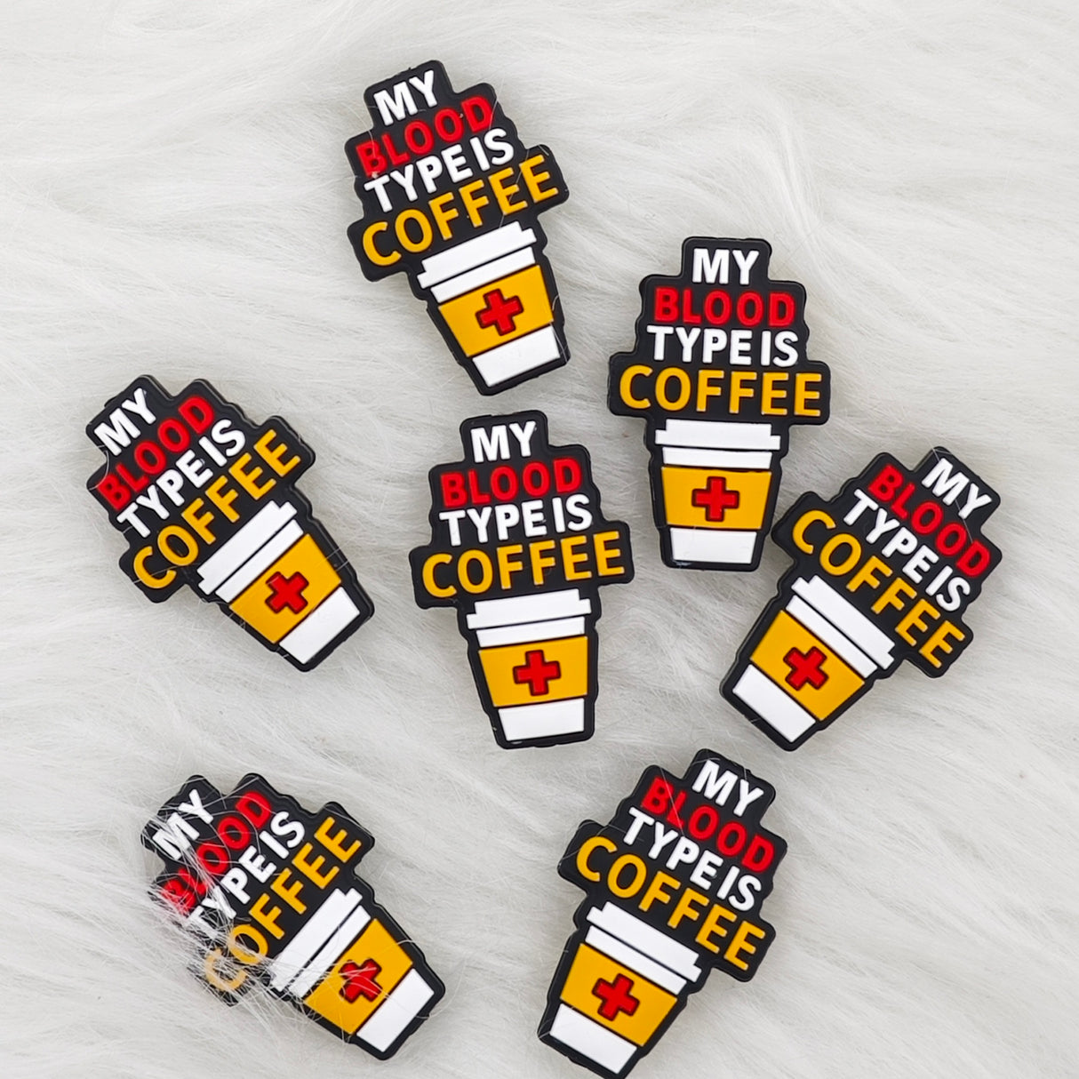 My blood type is coffee Silicone Focal Beads Wholesale