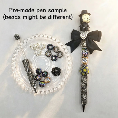 Dark Style Mini Character Pen Topper Fits Most Regular Pen Tops for DIY Craft
