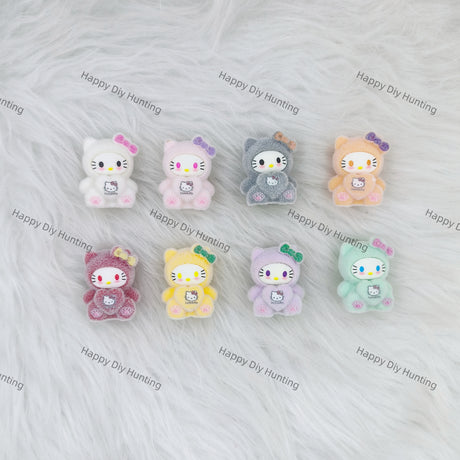 5 Piece Cute HK Flocked style Pen Topper