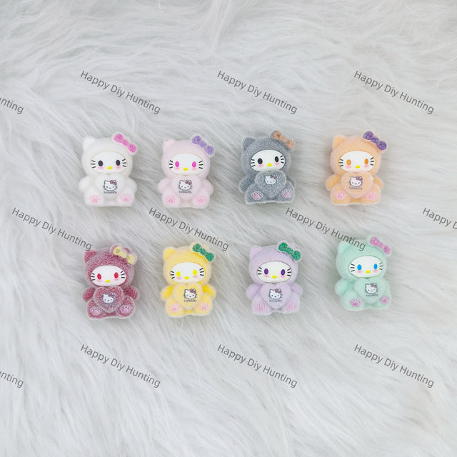 5 Piece Cute HK Flocked style Pen Topper