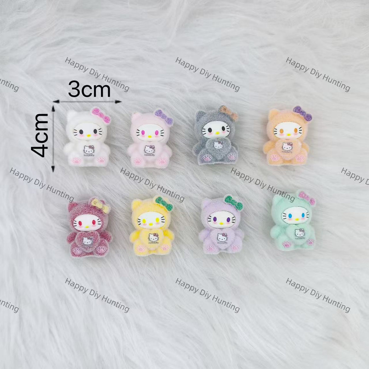 5 Piece Cute HK Flocked style Pen Topper