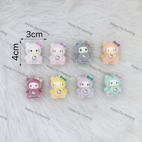 5 Piece Cute HK Flocked style Pen Topper