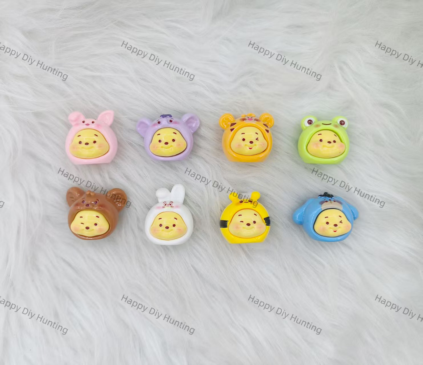 5 Pieces Cute Winnie The Pooh Head Pen Topper