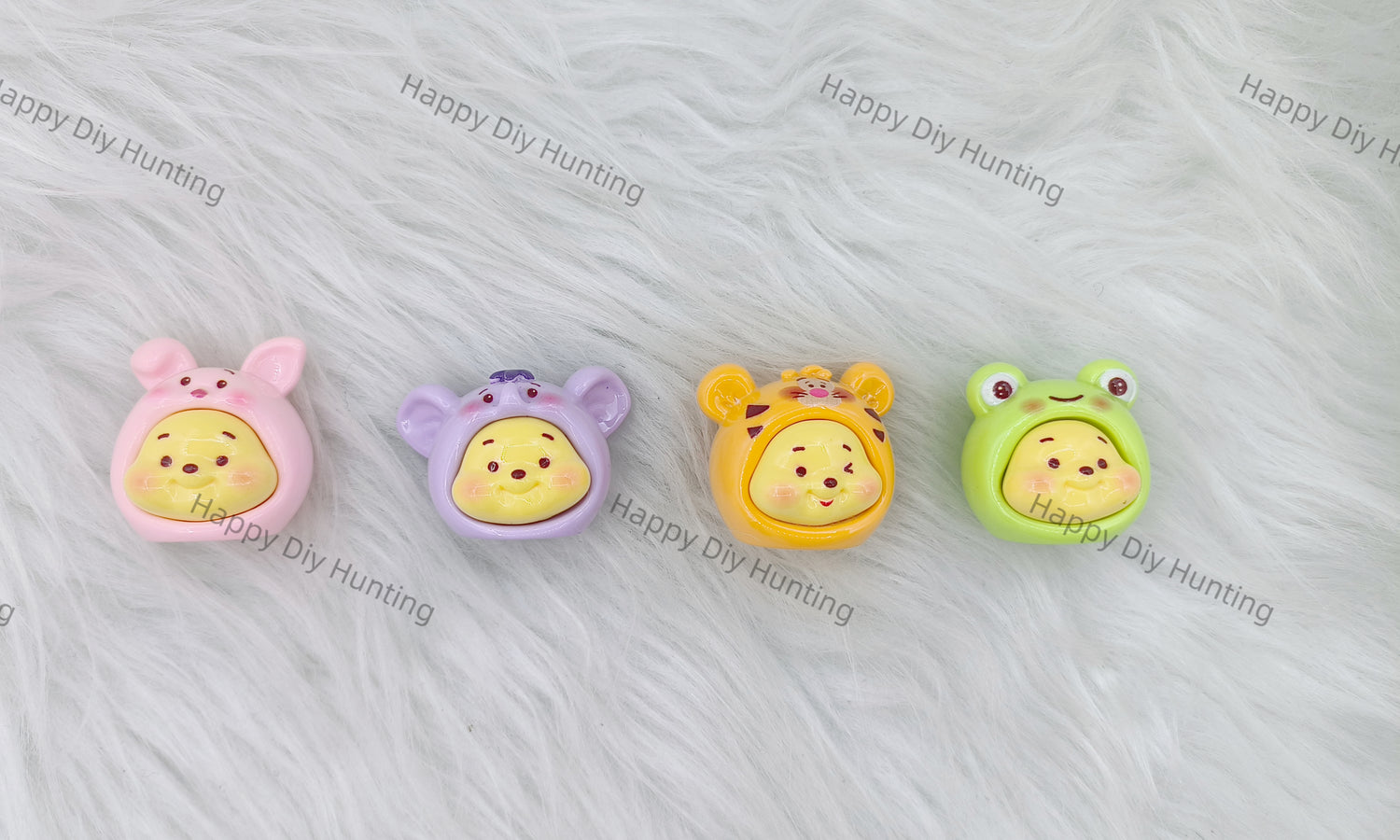 5 Pieces Cute Winnie The Pooh Head Pen Topper