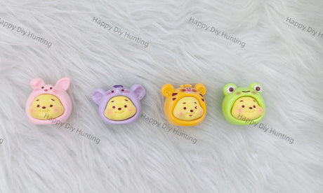 5 Pieces Cute Winnie The Pooh Head Pen Topper