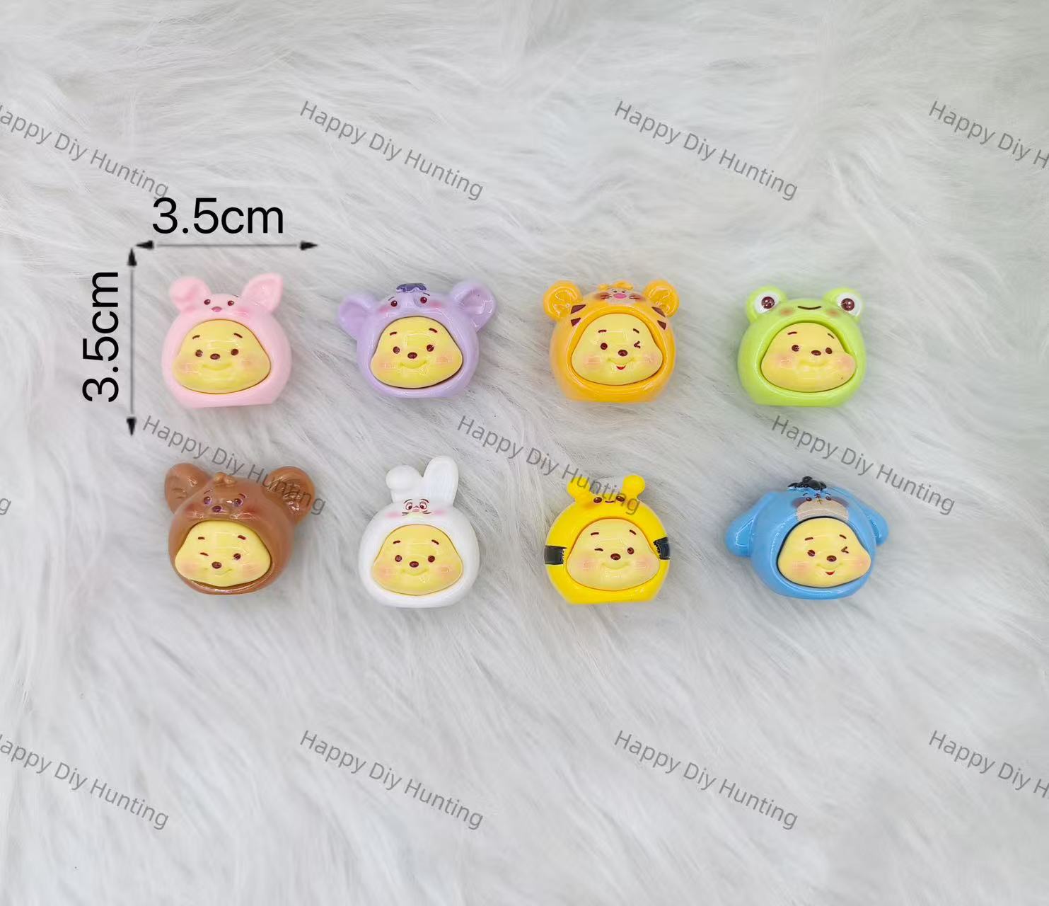 5 Pieces Cute Winnie The Pooh Head Pen Topper