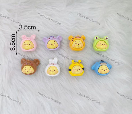 5 Pieces Cute Winnie The Pooh Head Pen Topper