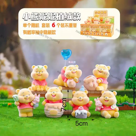 Cute Blind Box Mini Bear Ornaments for Beadable Pen DIY Decoration