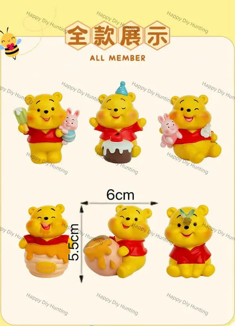 Cute Blind Box Mini Bear Ornaments for Beadable Pen DIY Decoration