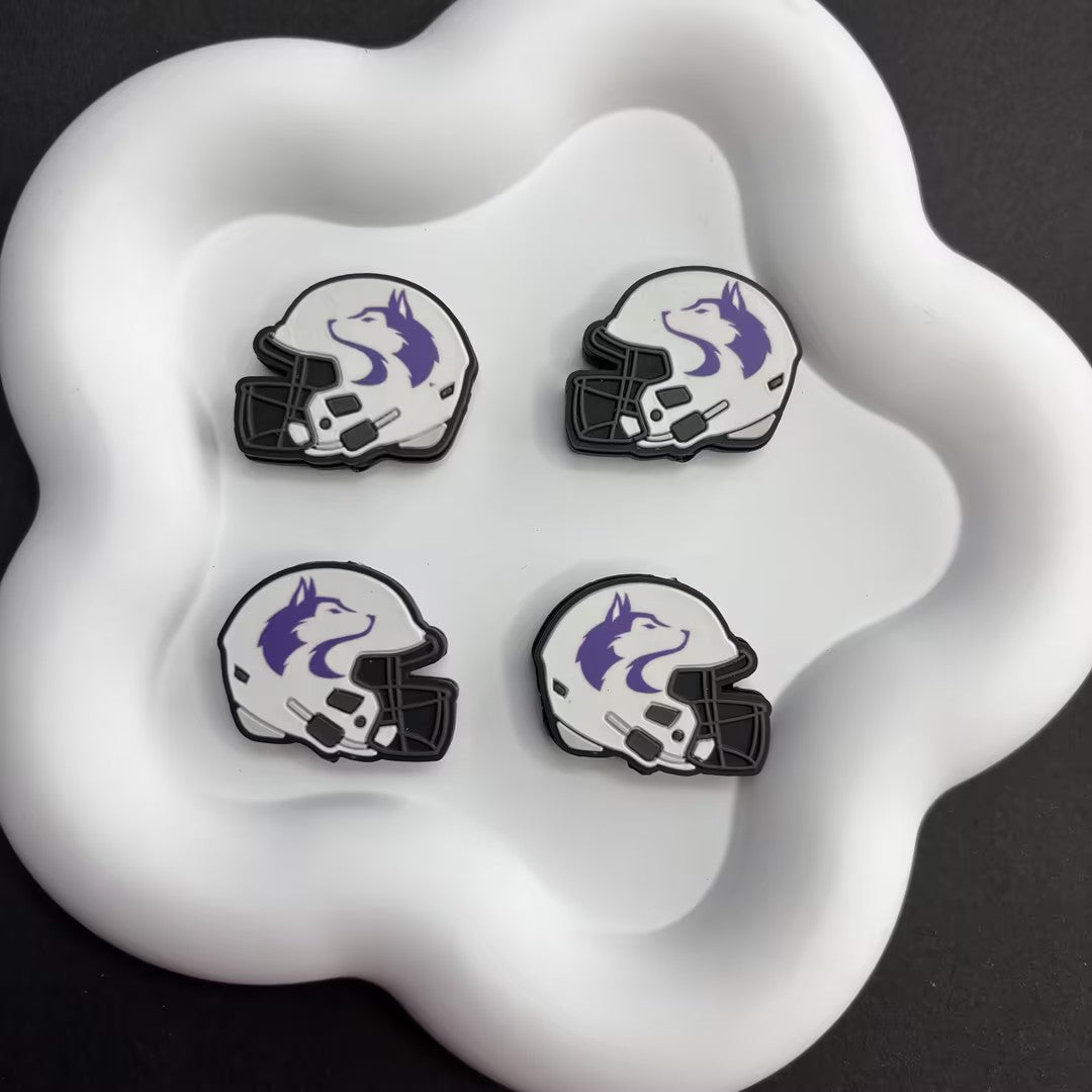 NCAA Team Silicone Focal Beads 1-Pack