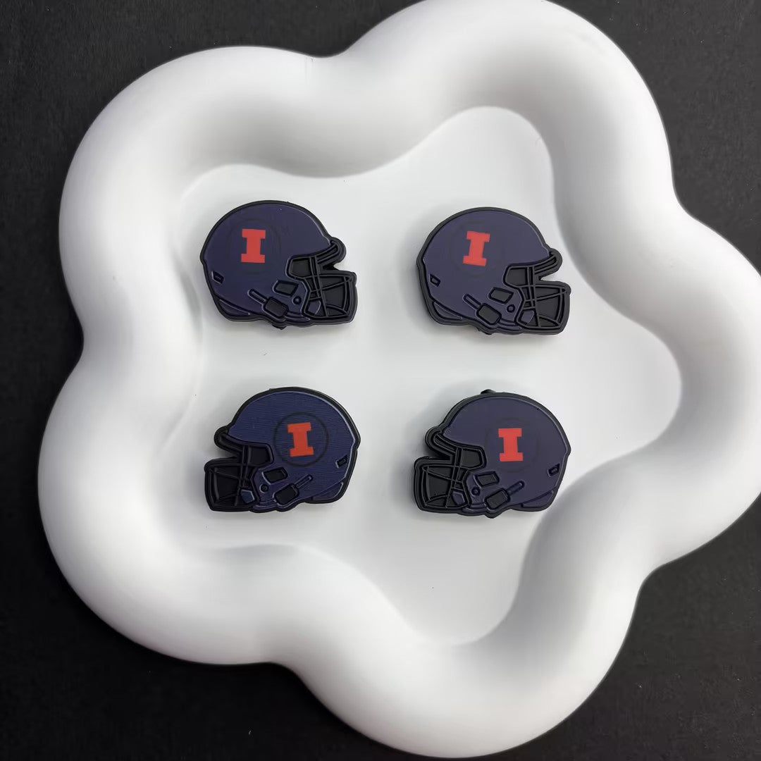 NCAA Team Silicone Focal Beads 1-Pack