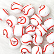 "A" Angles baseball team round shape focal Silicone Focal Beads Wholesale