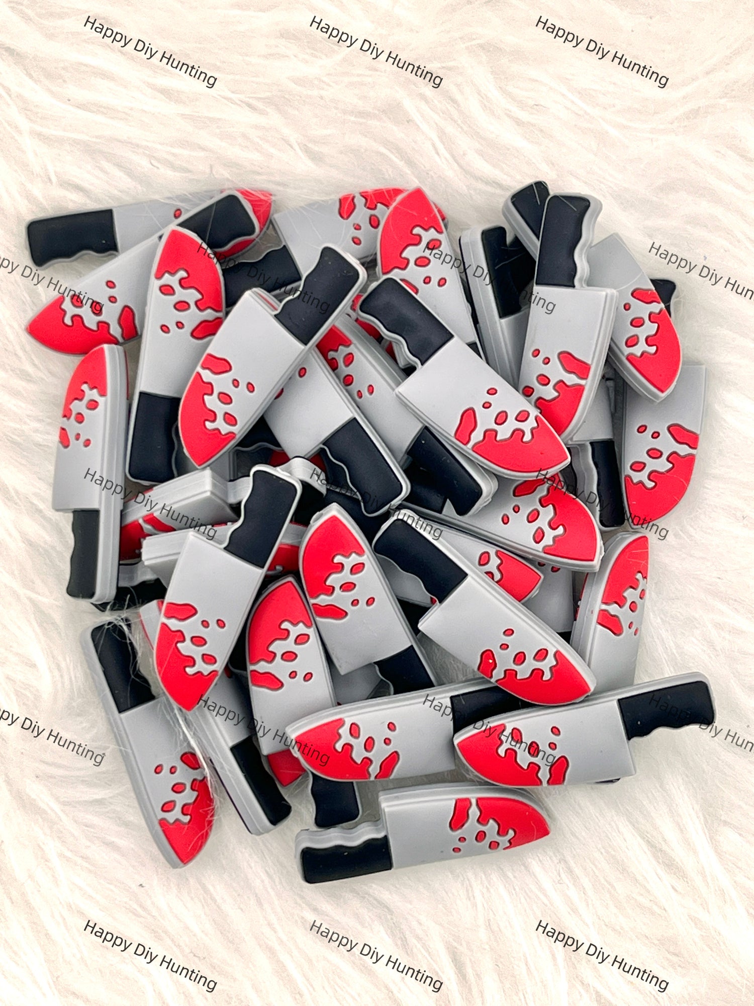 A Bloody Knife Silicone Focal Beads Wholesale, silicone focal beads for pens