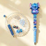 Halloween cartoon pumpkin beadable pen DIY kit, handmade craft supplies