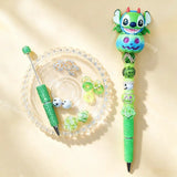 Halloween cartoon pumpkin beadable pen DIY kit, handmade craft supplies