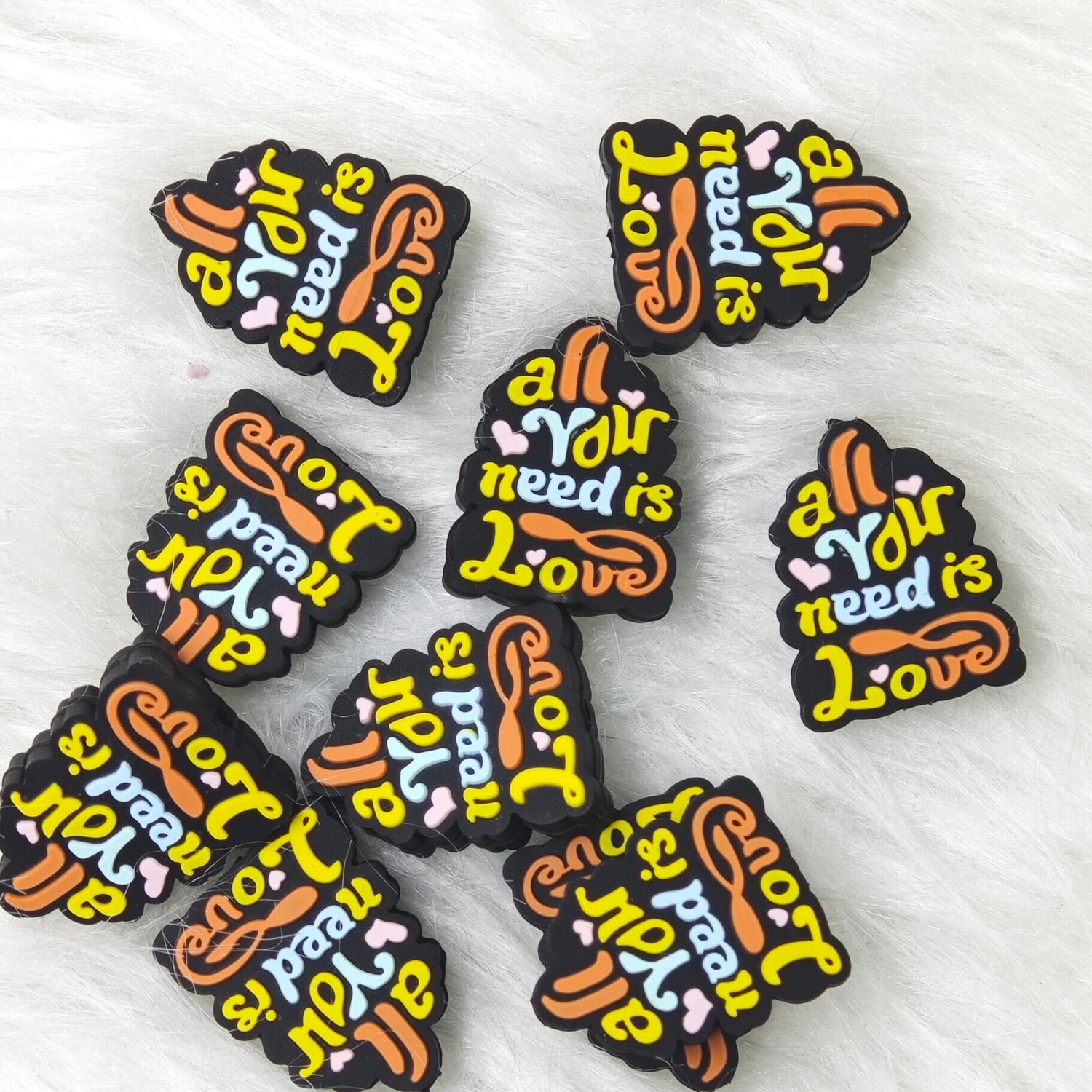 All your need is love Silicone Focal Beads Wholesale