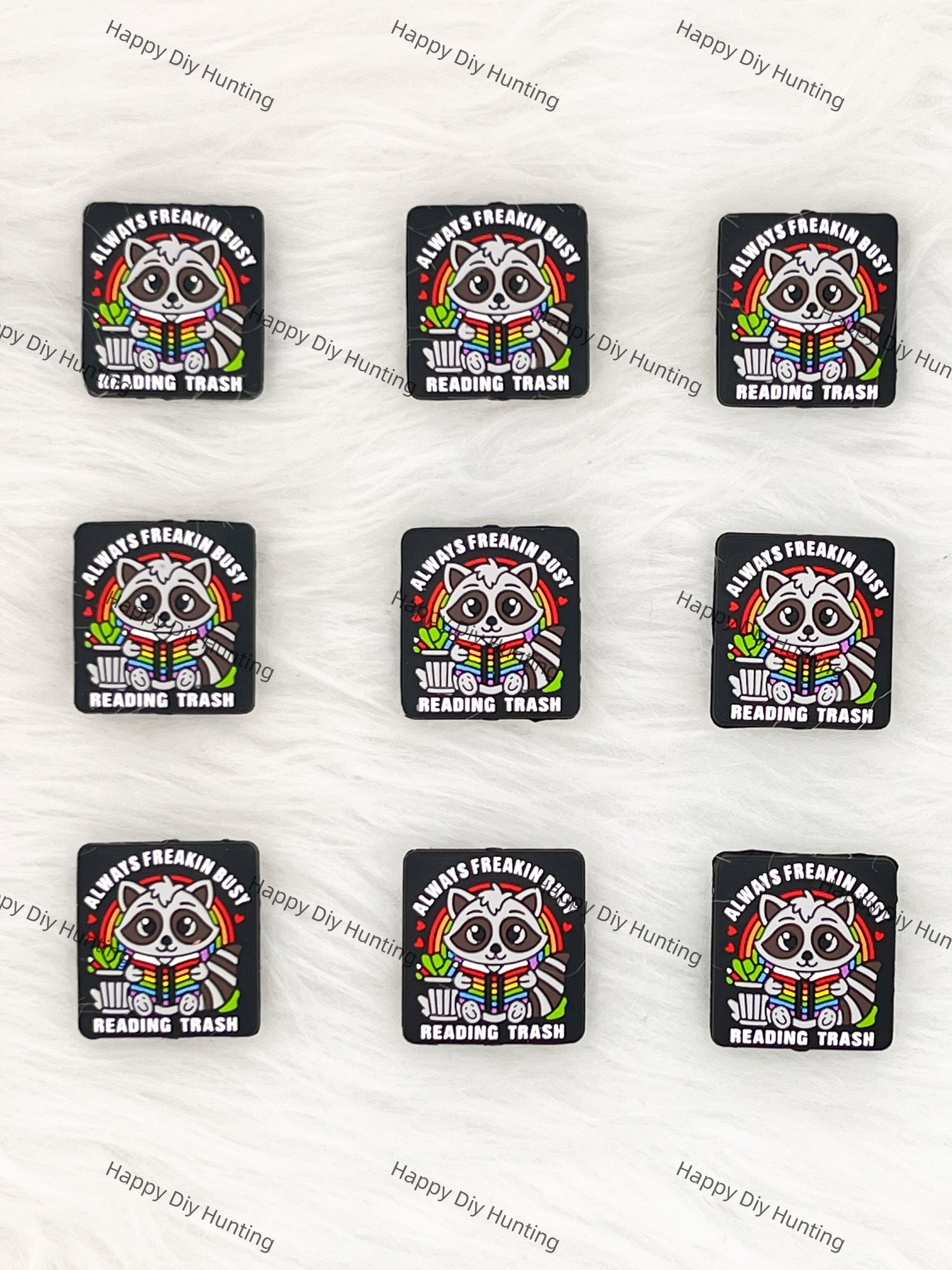 Always Freakin Busy Reading Trash Silicone Focal Beads Wholesale, silicone focal beads for pens