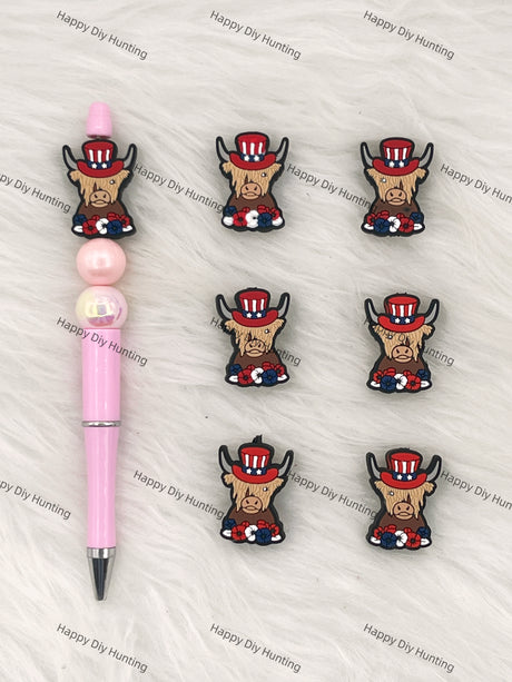 American Cattle Silicone Focal Beads Wholesale, silicone focal beads for pens