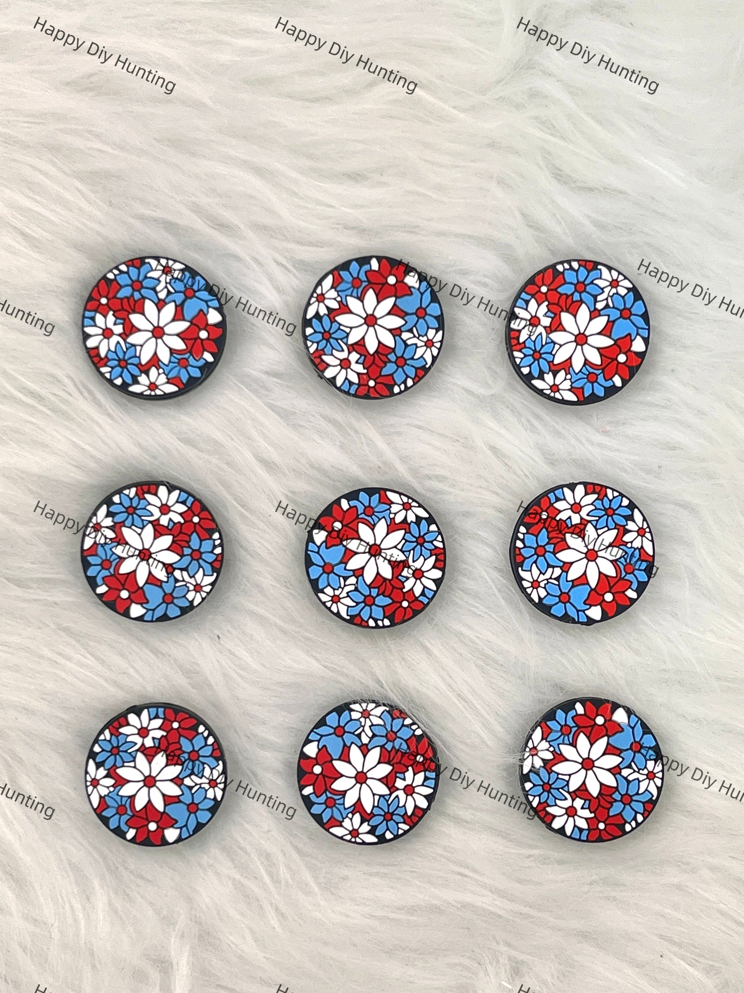 Artistic Flowers Silicone Focal Beads Wholesale, Flower Silicone focal beads for pen