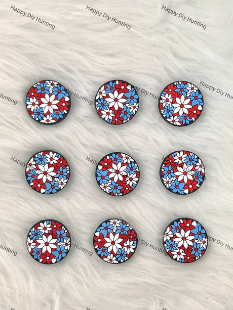 Artistic Flowers Silicone Focal Beads Wholesale, Flower Silicone focal beads for pen