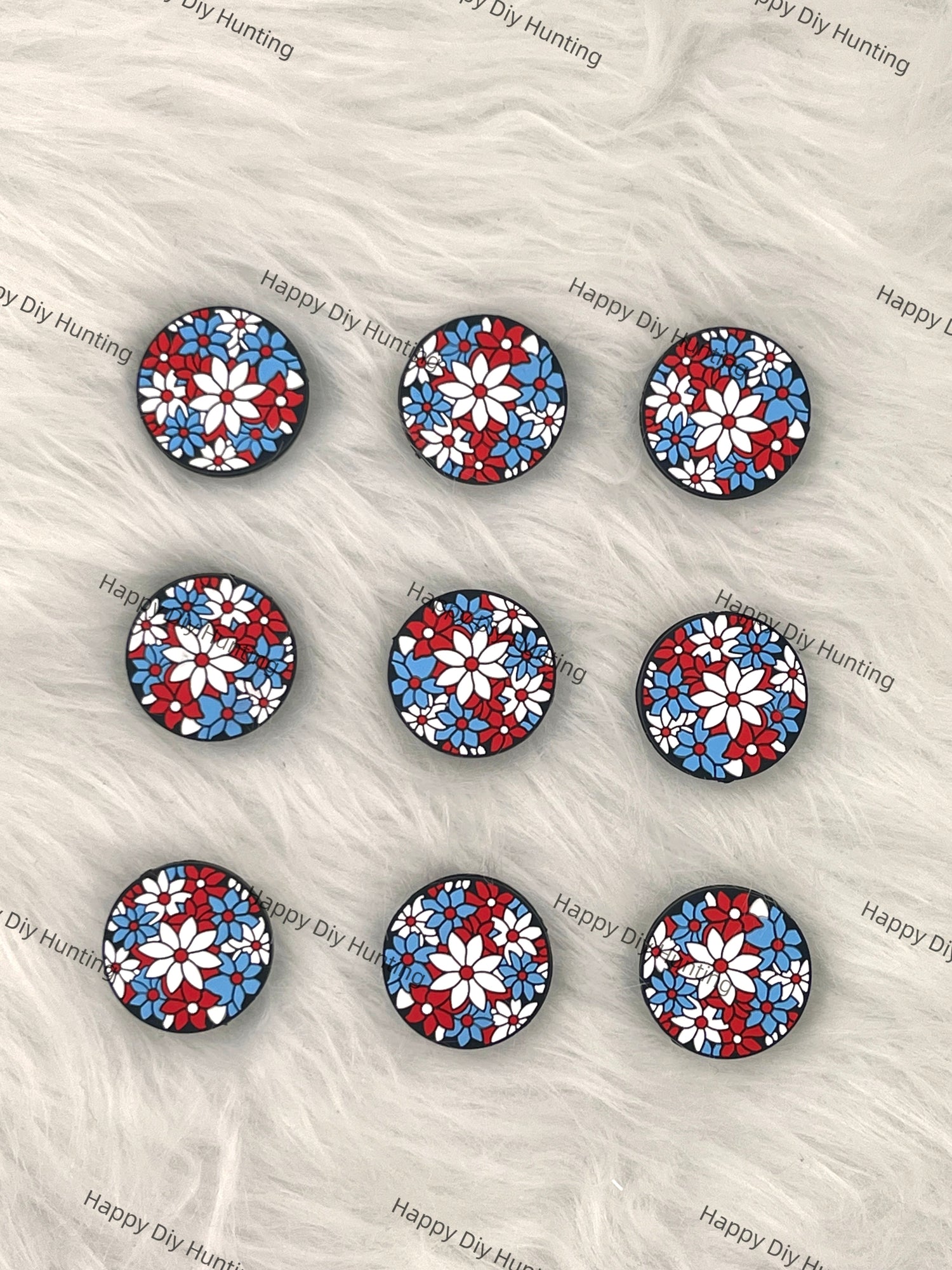 Artistic Flowers Silicone Focal Beads Wholesale, Flower Silicone focal beads for pen