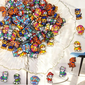 mixed assorted cartoon rescue puppy acrylic focal beads for diy beadable pen craft wholesale