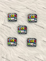 Battery Life Of A Teacher Silicone Focal Bead