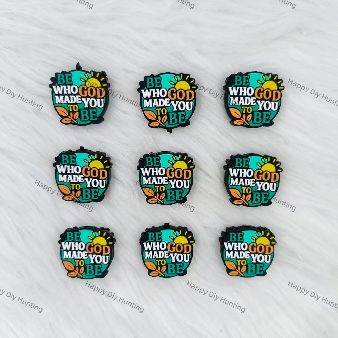 Be Who God Made You To Be Silicone Focal Beads Wholesale, silicone focal beads for pens