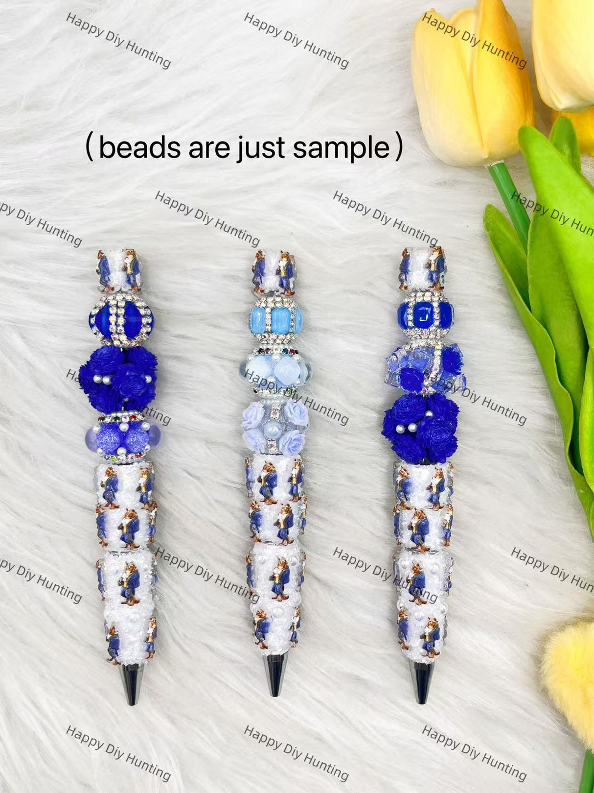 Beast Character Beadable Pen | Premium DIY Stationery Decor Supplies