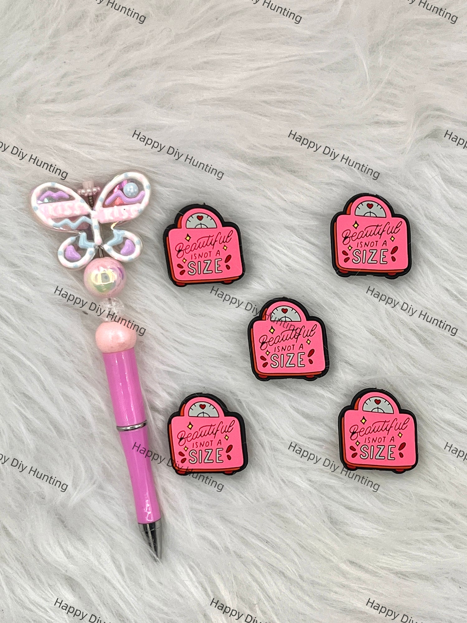 Beautiful Is Not A Size Silicone Focal Beads wholesale, Silicone focal beads for pens