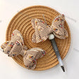 Beige Gucci mickey mouse Print Fabric Bow Beads For DIY Beadable Pens