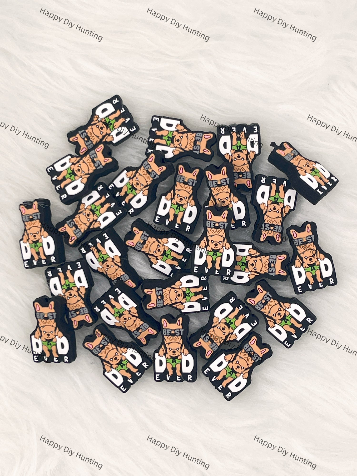 Best Dad Ever Silicone Focal Beads Wholesale, silicone focal beads for pens