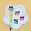 Multi-color letter quote silicone focal beads for custom beaded pen making