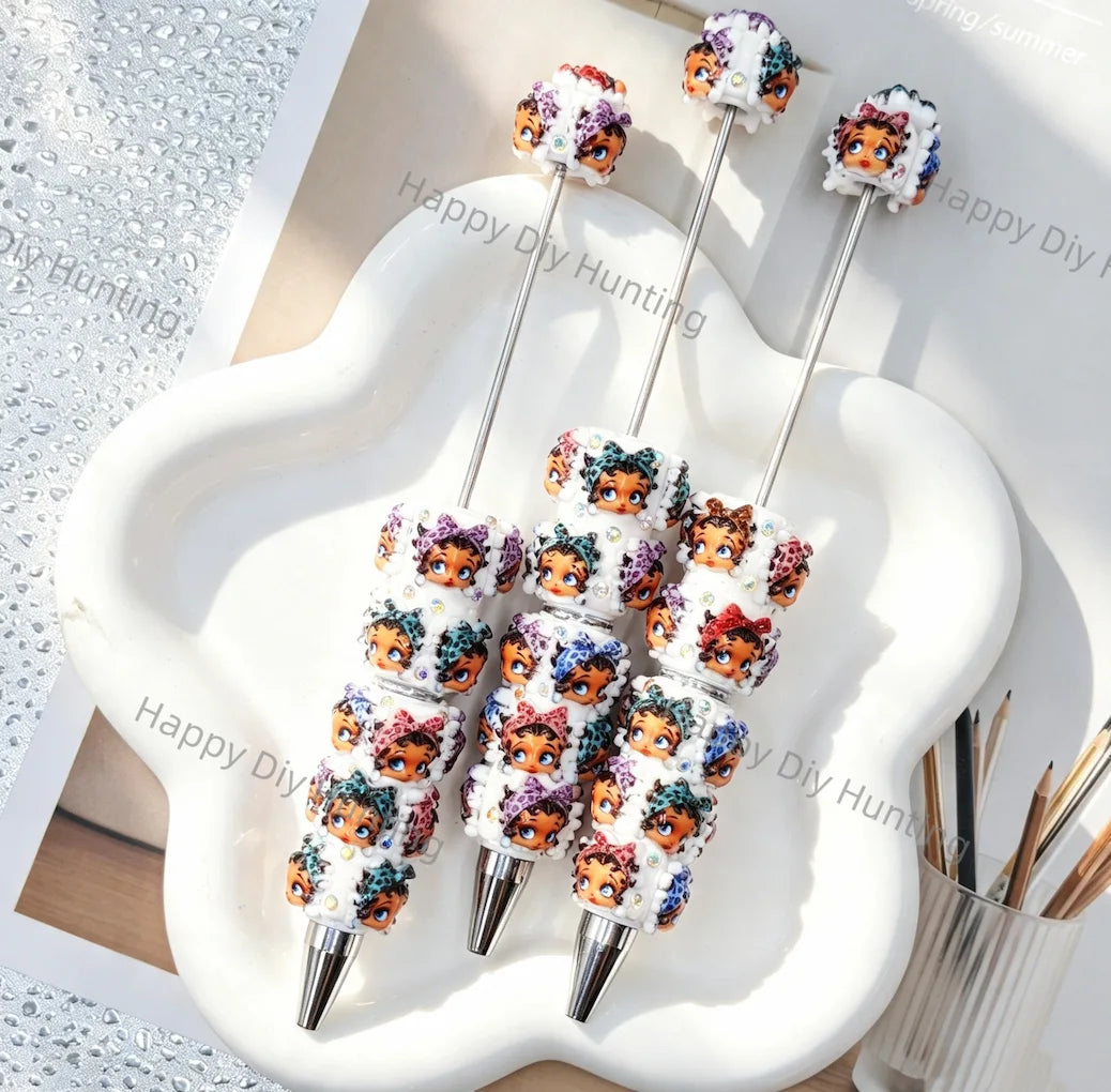 Betty Print Beadable Pens Wholesale, Matches All Focal Beads & Pen Toppers1