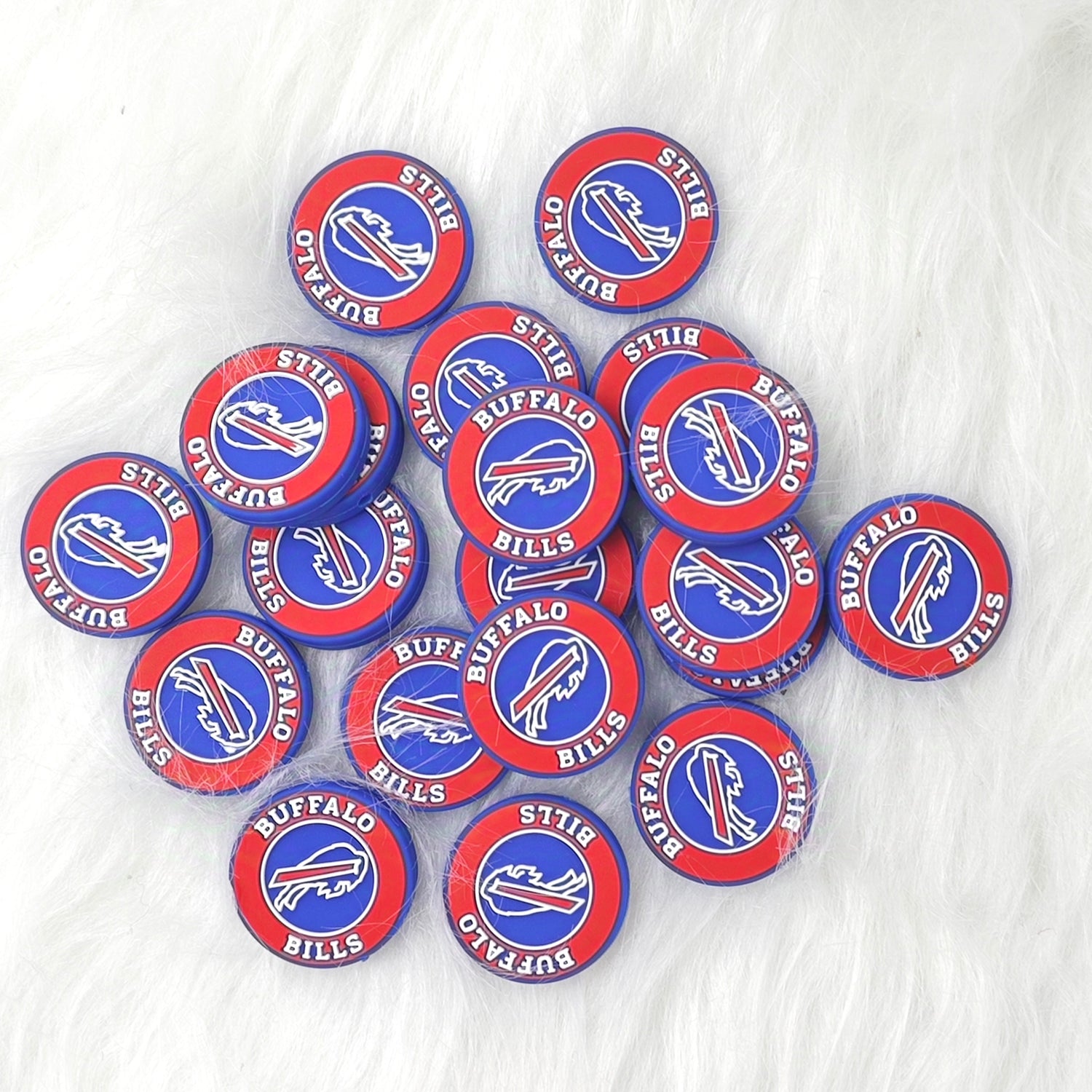  Silicon focal beads, sports beads