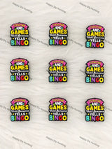 Bingo Fun Quote Silicone Focal Beads Wholesale for Pen DIY