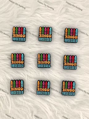 Bingo Obsessed Silicone Focal Beads for Bingo Game Beadable Pen