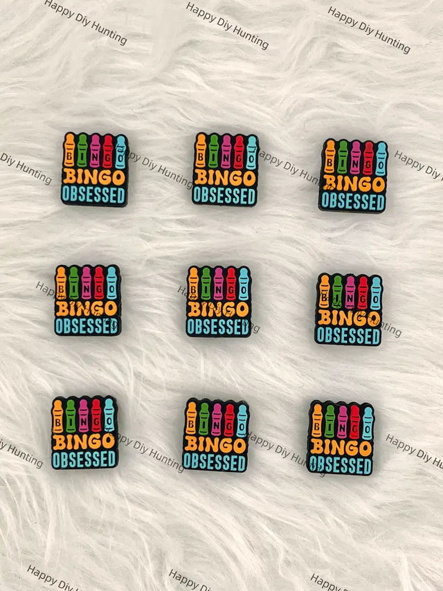 Bingo Obsessed Silicone Focal Beads for Bingo Game Beadable Pen