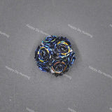 Black 20mm 3D acrylic pearl rose flower beads for beadable pen jewelry making