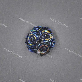 Black 20mm 3D acrylic pearl rose flower beads for beadable pen jewelry making