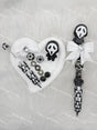 Black 3D Printed Dark Horror Mask Resin Scream Pen Topper No Hole for DIY Bead Accessories Craft