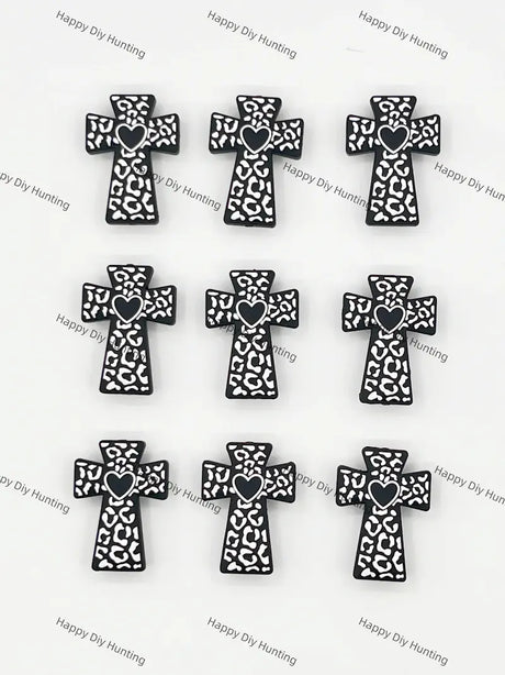 Black Cross Silicone Focal Beads Wholesale for Pen DIY