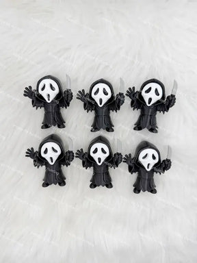 Black Ghost Face with Knife 3D Printed Pen Topper