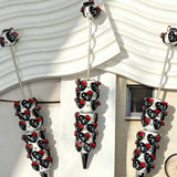 Black Heart Bow LV Beadable Pens Wholesale,Matches All Focal Beads & Pen Toppers